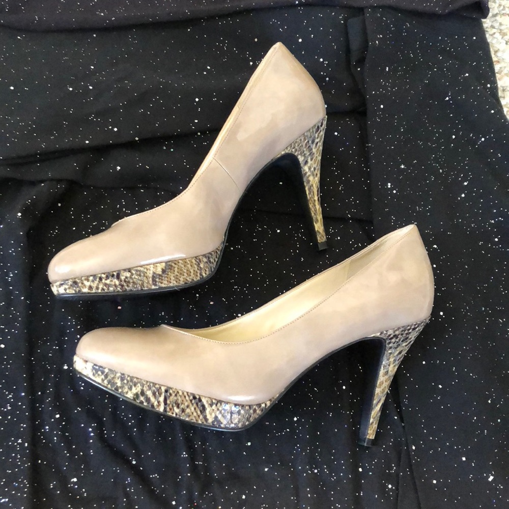 BNWT Enzo Angiolini Taupe/beige pumps size 8 - Picture 8 of 13